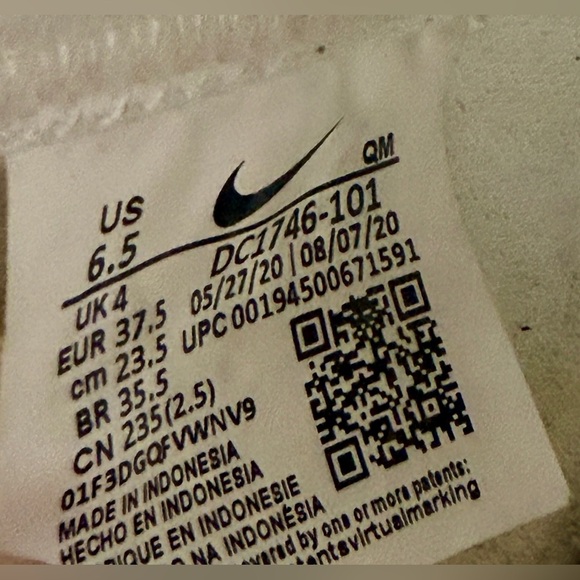 Nike Blazer Mid '77 Infinite Sneaker in Summit White, Sail & Vast Grey Size 6.5 - Picture 3 of 7